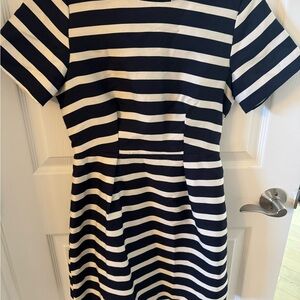 H&M Navy and White Striped Dress
